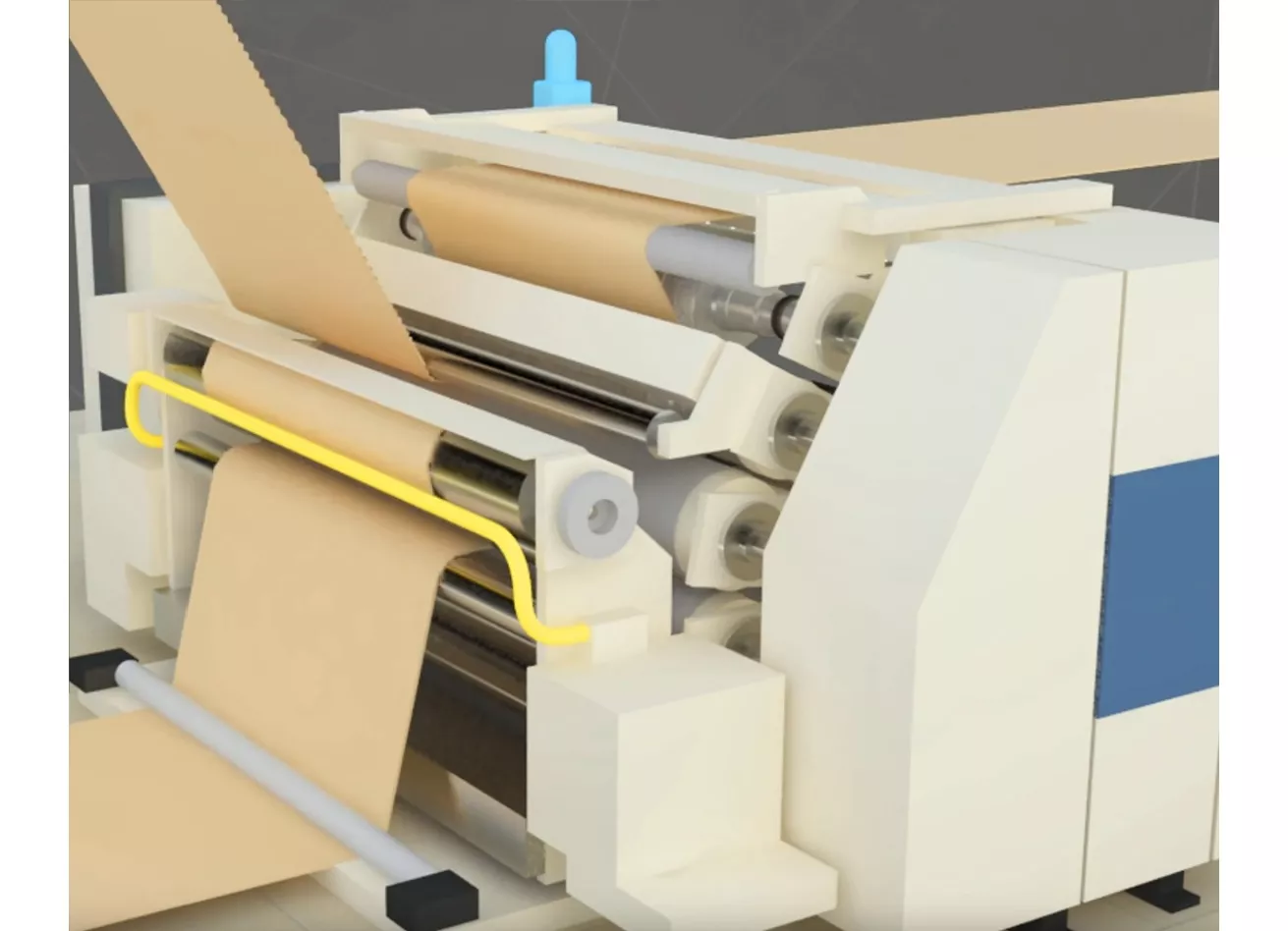 corrugating roll used in corrugated cardboard production line