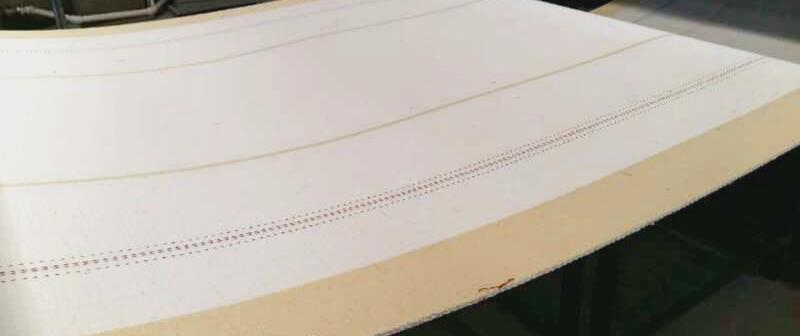 corrugator conveyor belt mesh surface display